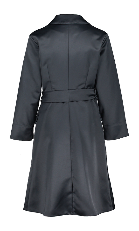 Donkerblauw casual kleed Decolu Natan