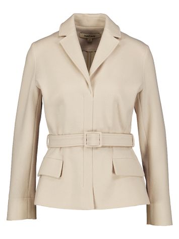 Beige korte wollen geklede jas  Debra Natan 