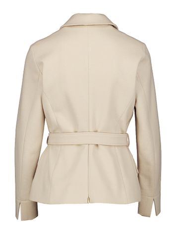 Beige korte wollen geklede jas  Debra Natan 