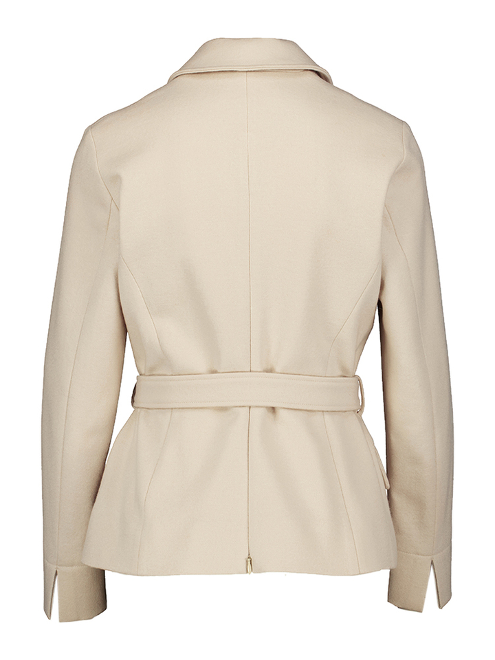 Beige korte wollen geklede jas  Debra Natan 