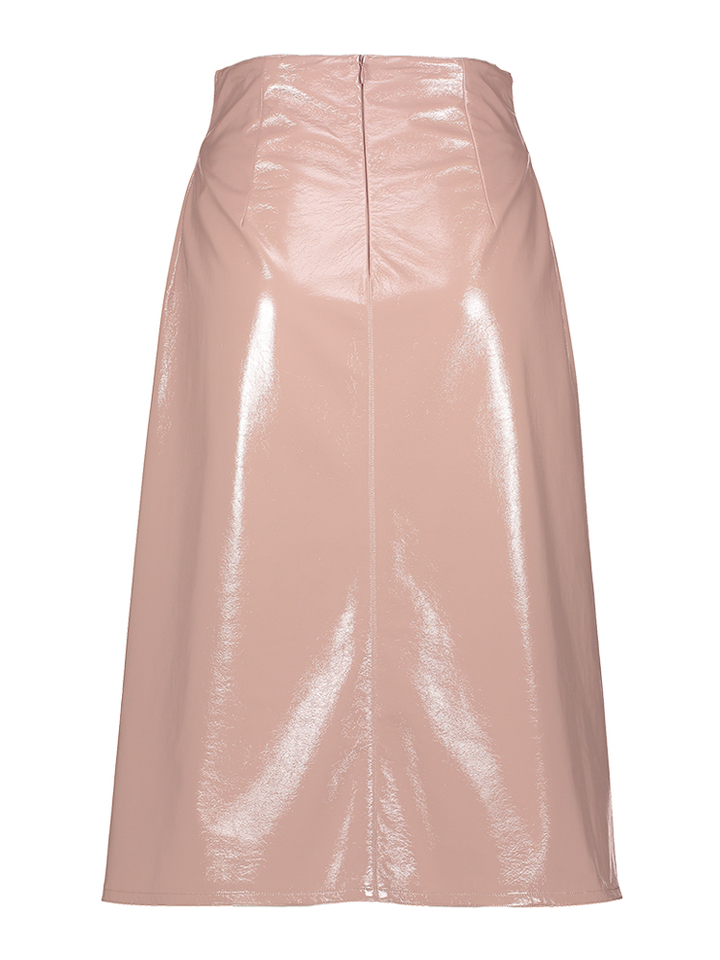 Roze rok in leder look Dingo Natan 