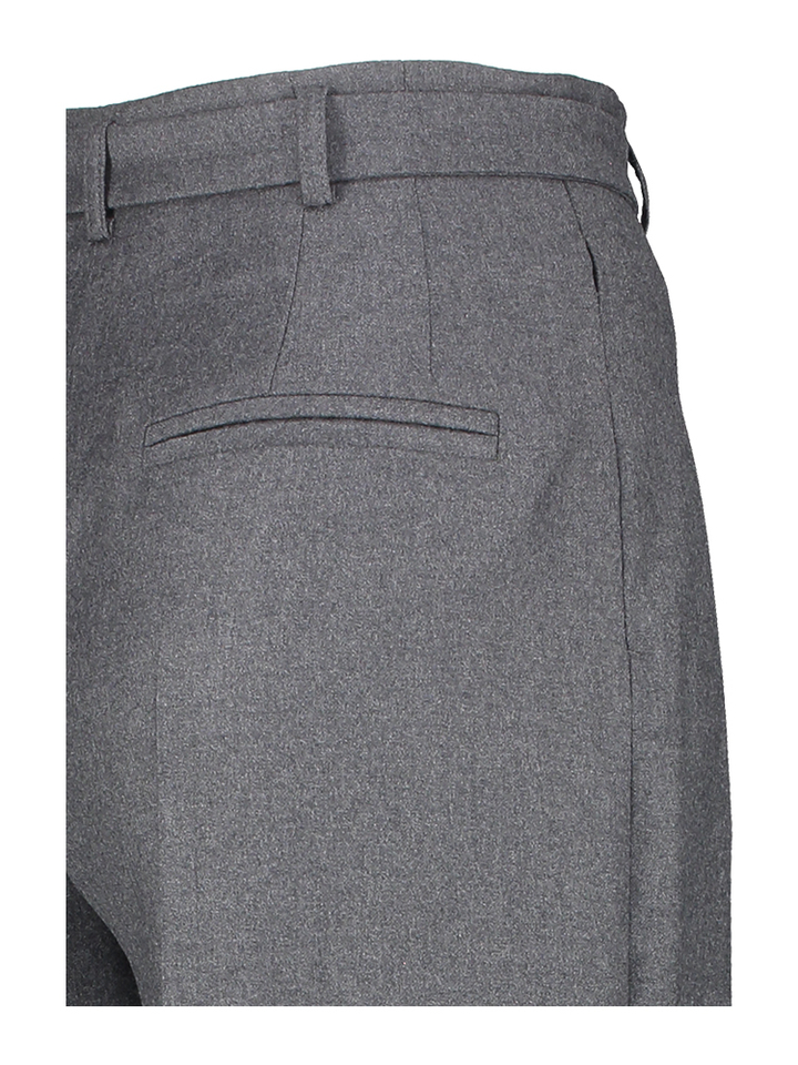 Grijze wijde broek met bandplooi en hoge taille Dirac Natan