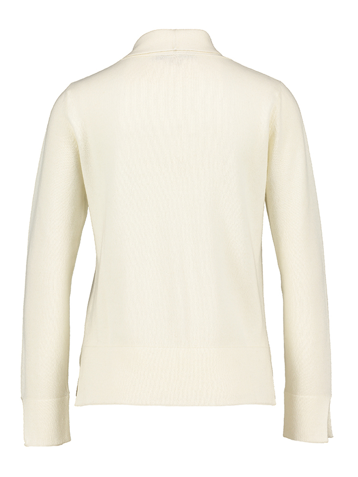 Witte trui met lint aan de hals Mia wool cach Natan