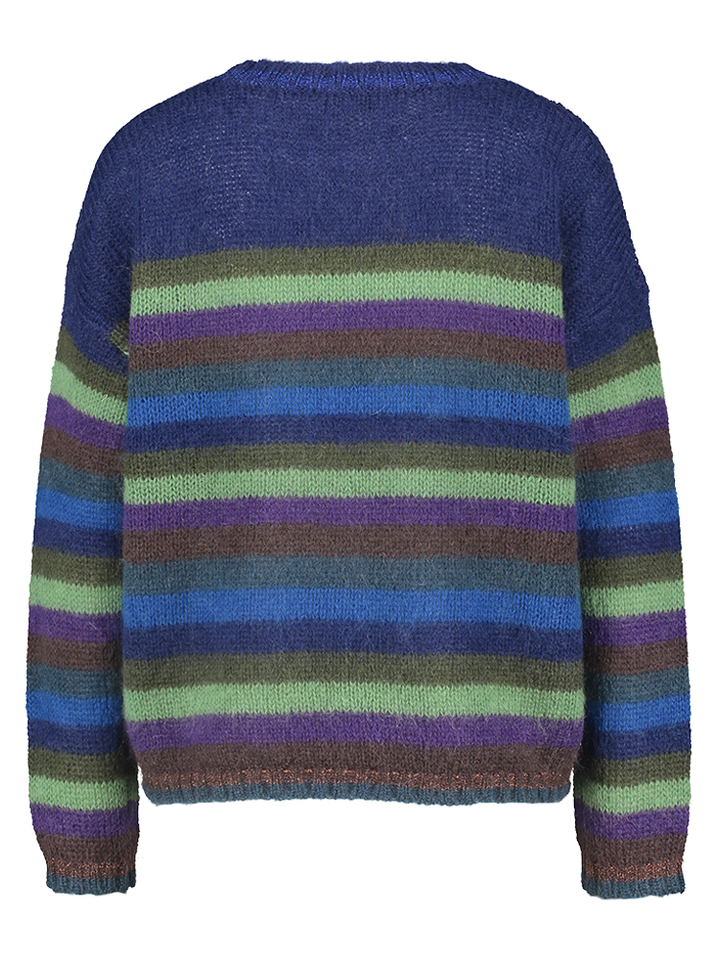 Multicolor gestreepte pull Massai Jeff