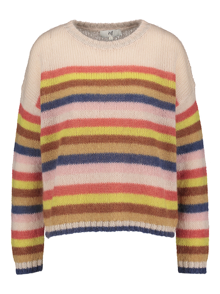 Multicolor gestreepte pull Massai Jeff