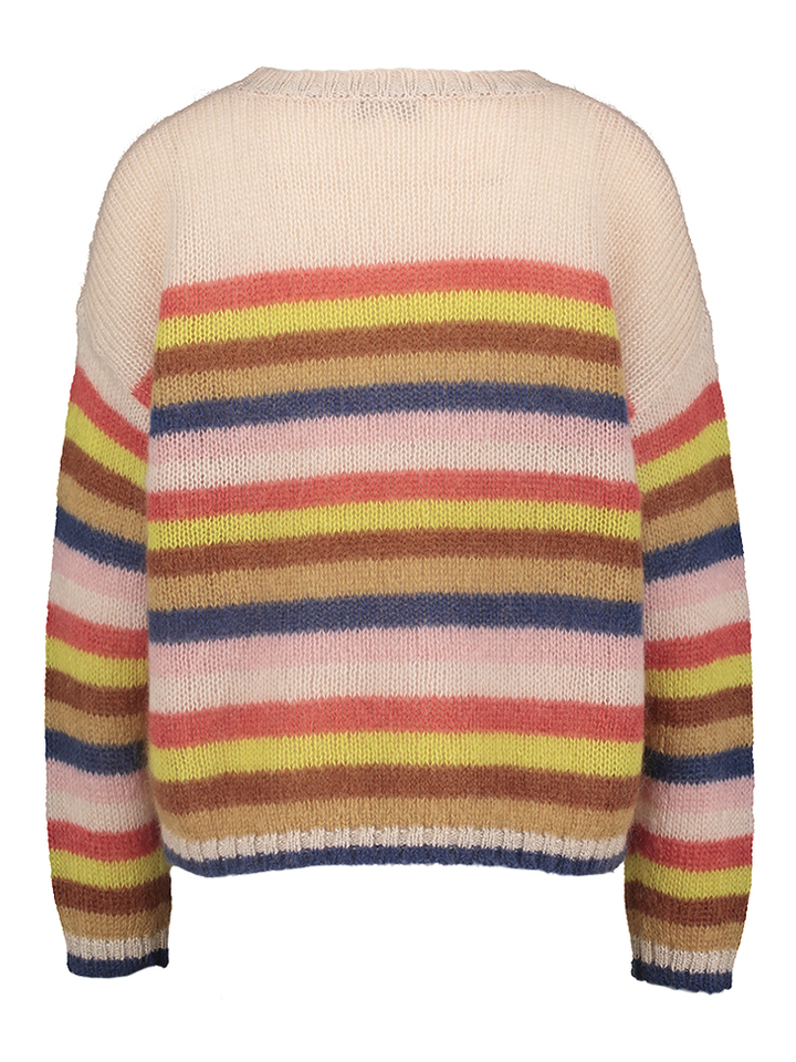 Multicolor gestreepte pull Massai Jeff