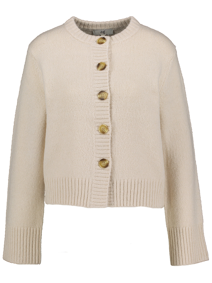 Beige gilet met knopen Beverly Jeff 