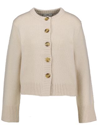 Jeff Beige gilet met knopen Beverly
