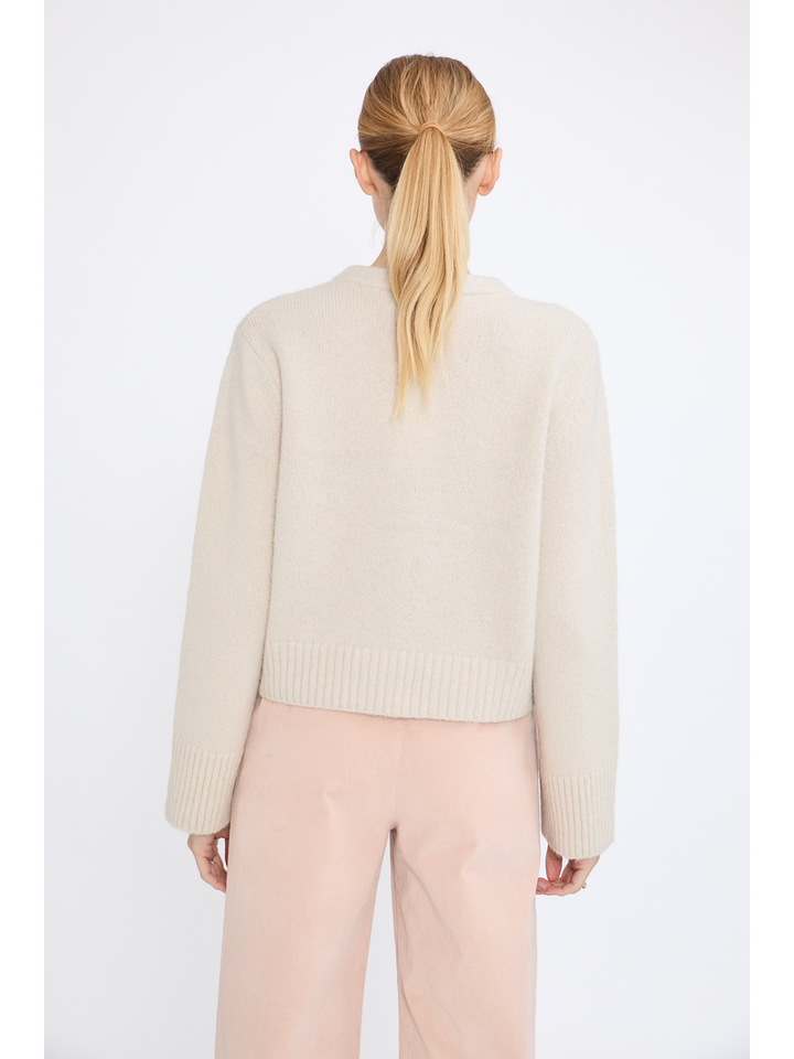 Beige gilet met knopen Beverly Jeff 