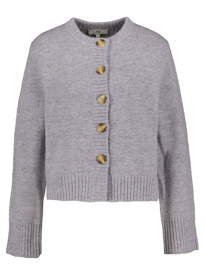 Grijze gilet met knopen Beverly Jeff