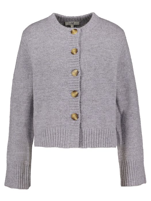 Grijze gilet met knopen Beverly Jeff