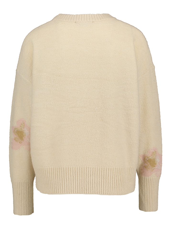 Beige trui met roze accenten Bonzai Jeff