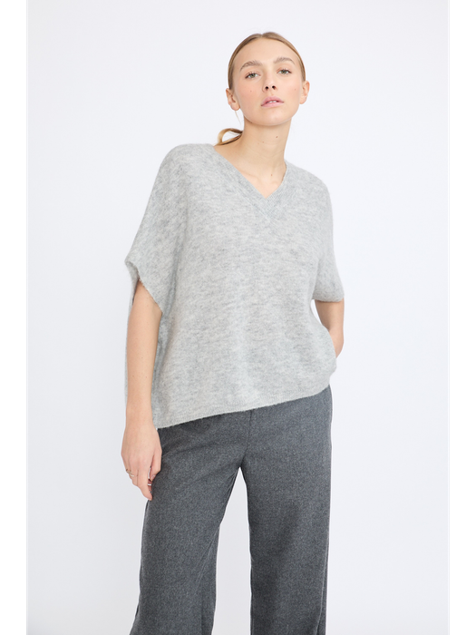 Grijze gebreide trui Oona Jeff