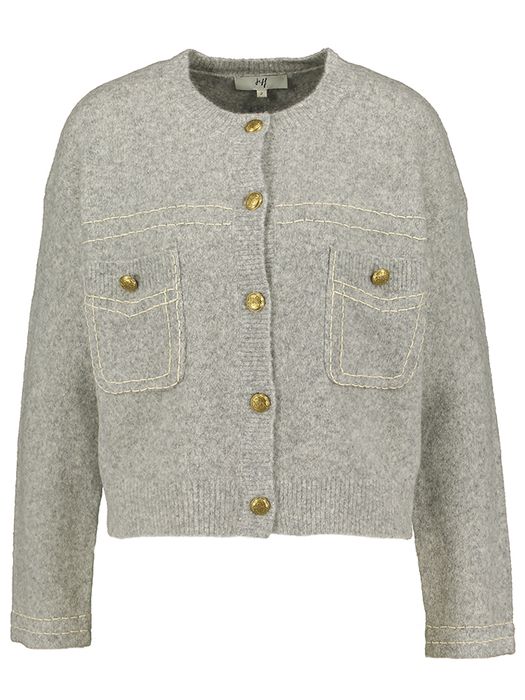 Grijze wollen gilet Gabrielle Jeff