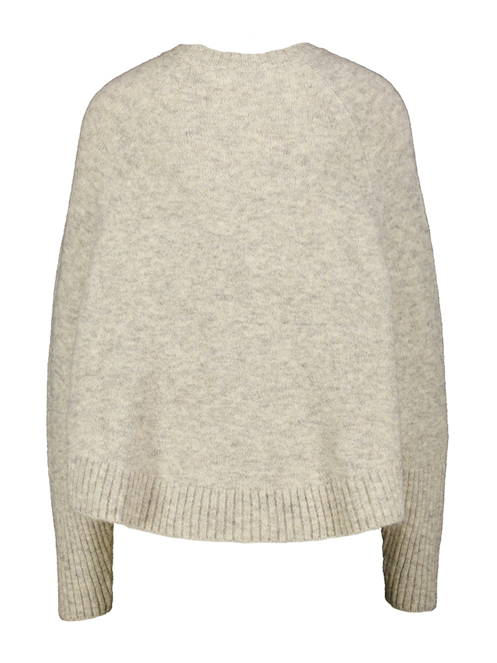 Grijze oversized pull Terry Jeff 