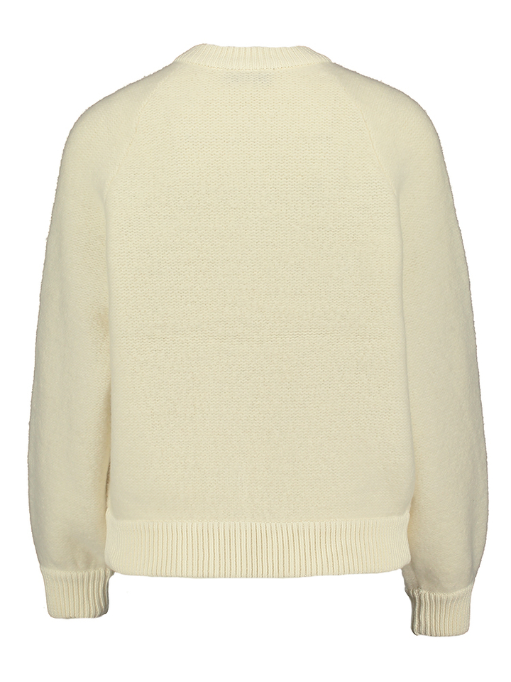 Creme kleurige wollen cardigan Kate Jeff 
