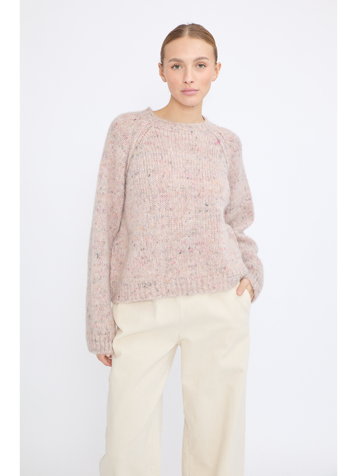 Roze pull met ronde hals Uma Jeff 