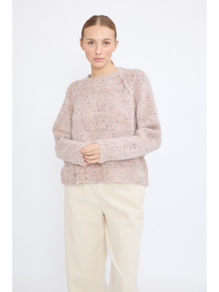 Roze pull met ronde hals Uma Jeff 