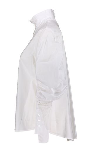 Witte katoenen bloes Psophia