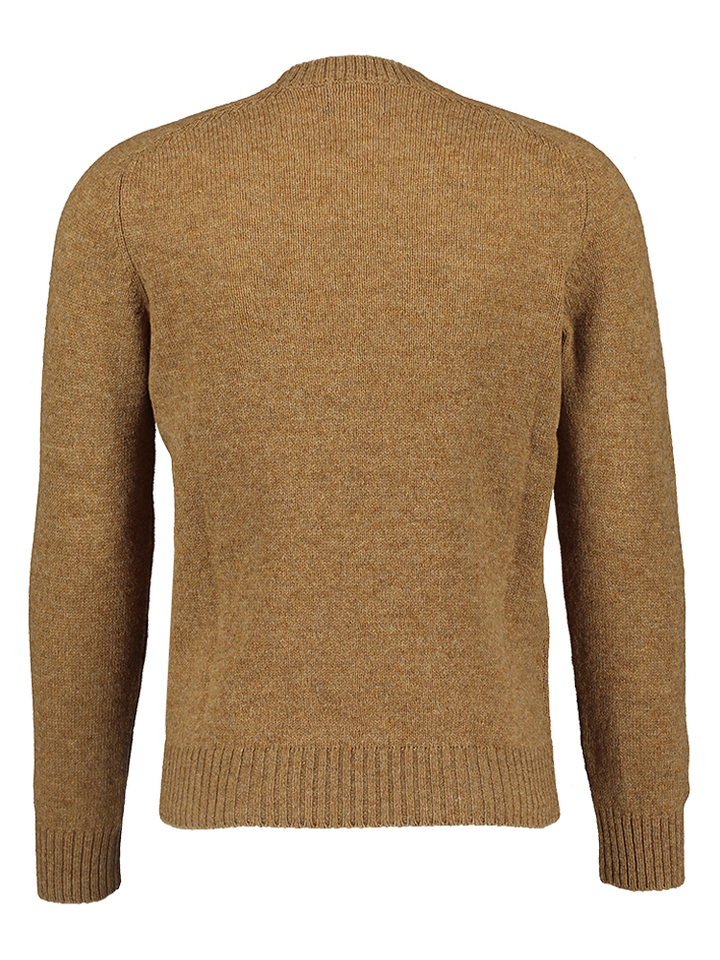 Bruine pull met ronde hals Gran Sasso 