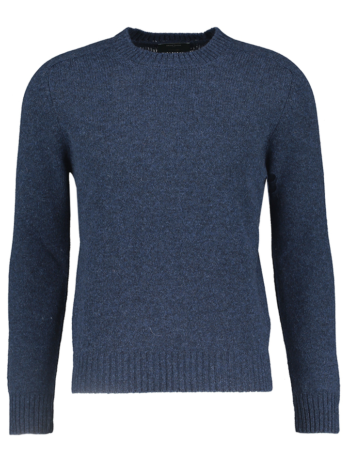 Donkerblauwe casual trui Gran Sasso 