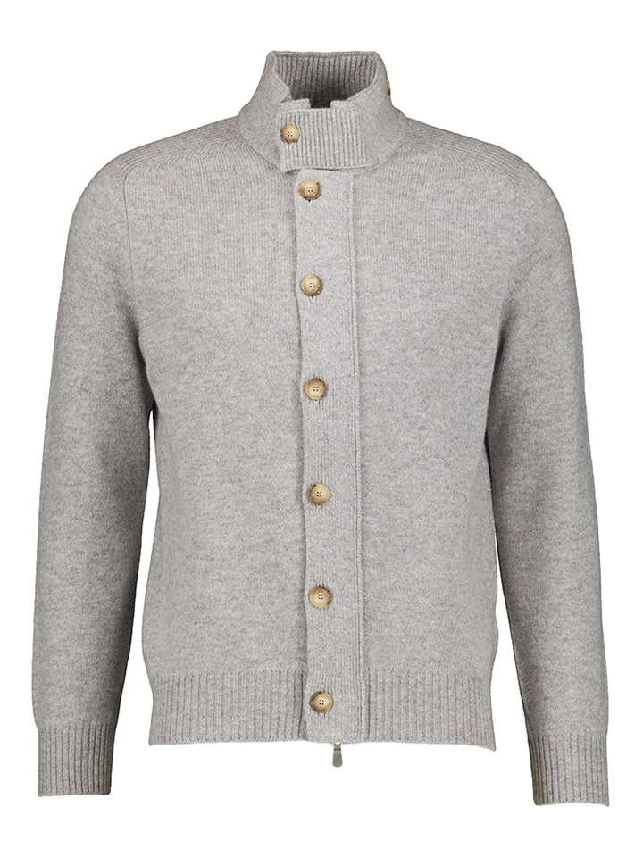 Grijz ewollen cardigan Gran Sasso 
