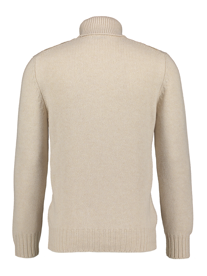 Beige pull met multicolor kabelmotief Gran Sasso 