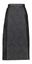 Zwarte halflange rok met structuur A-Line Lunatica 