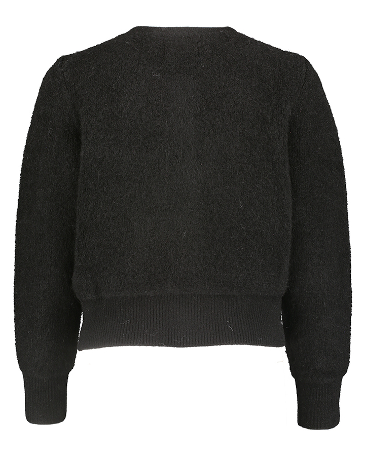 Zwarte gilet met knopen Cumin Des Petits Hauts 