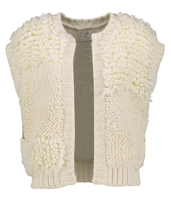 Ecrukleurige gilet zonder mouwen Bongo Des Petits Hauts
