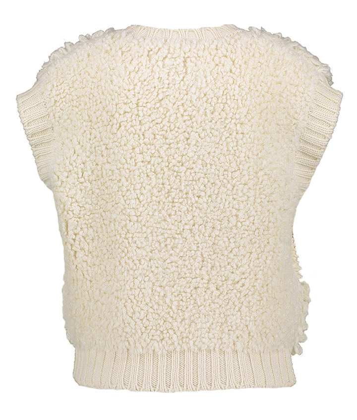 Ecrukleurige gilet zonder mouwen Bongo Des Petits Hauts