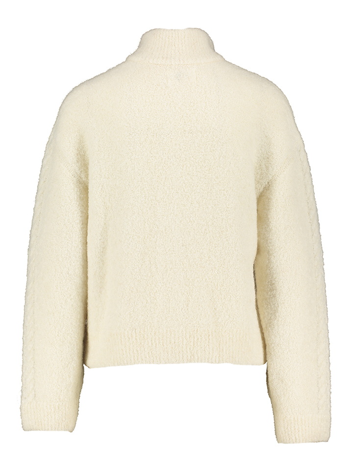 Ecru wollen gilet met knopen Croquito Des Petits Hauts