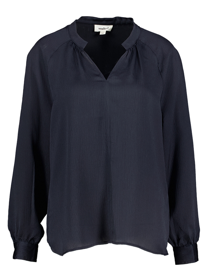 Donkerblauwe bloes Ioana blouse Soaked In Luxery