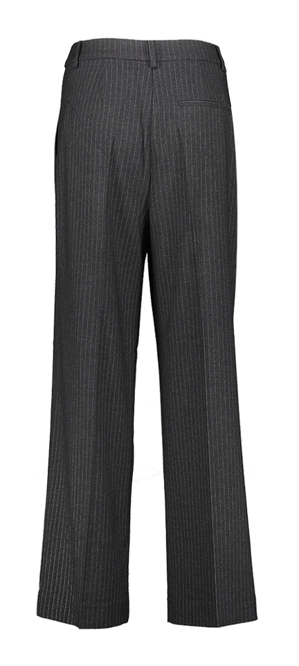 Grijze wijde broek met bandplooi Soaked In Luxery