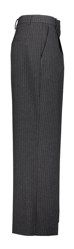 Grijze wijde broek met bandplooi Soaked In Luxery