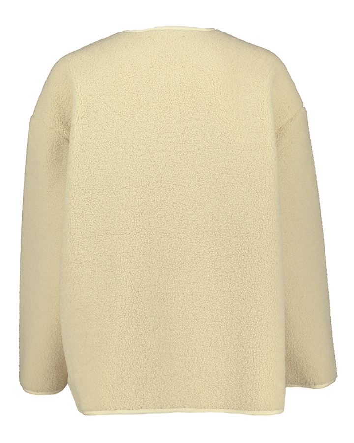 Ecru teddy jacket met knopen Thalassa Soaked In Luxury