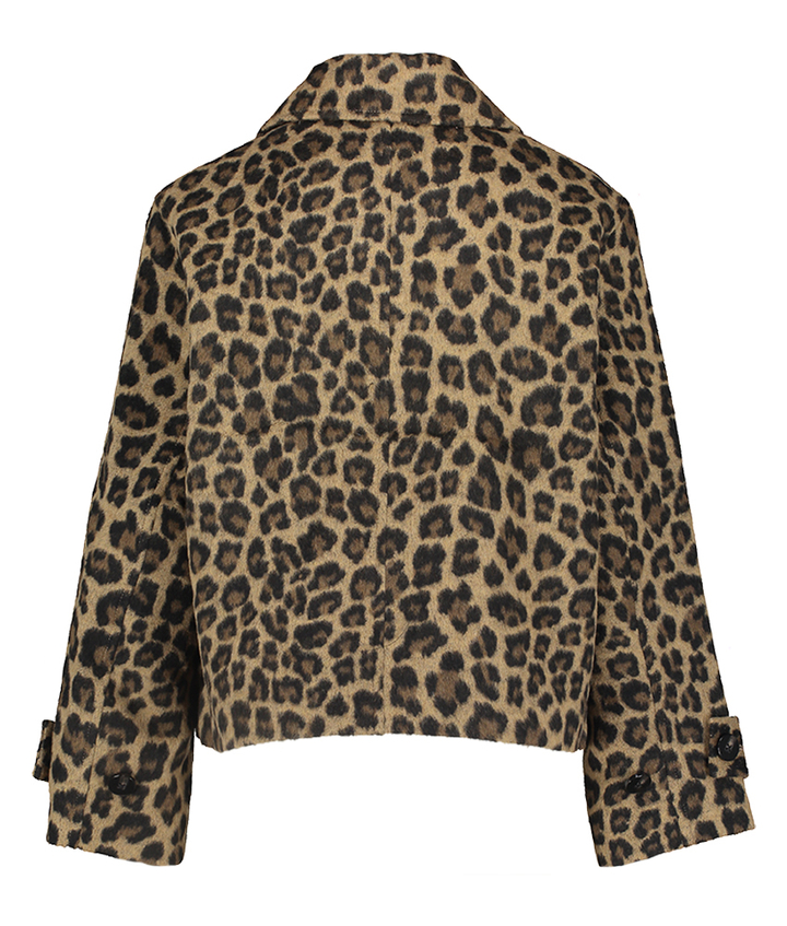 Vestje in dierenprint met knopen Leony Soaked in Luxury