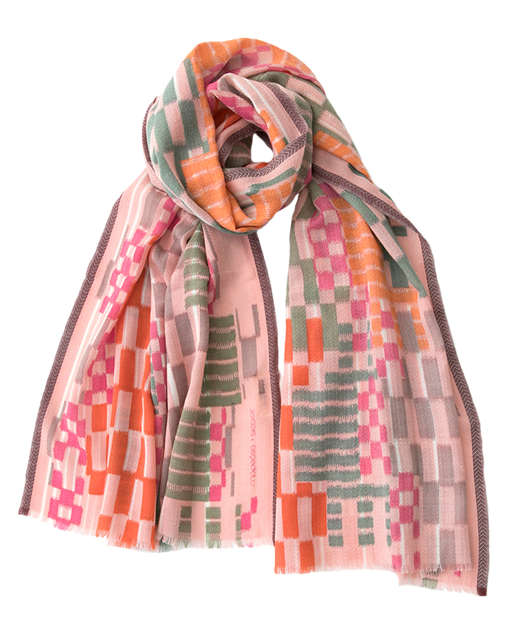 Multicolor wollen sjaal Ma Poesie