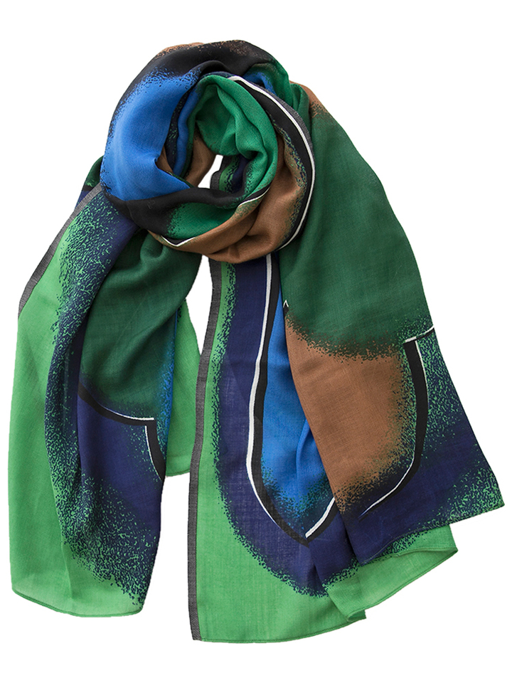 Multicolor sjaal Aurae Mapoesie