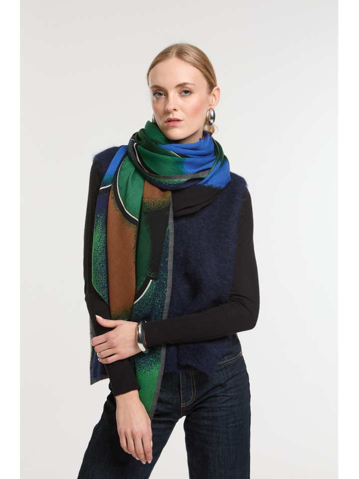 Multicolor sjaal Aurae Mapoesie