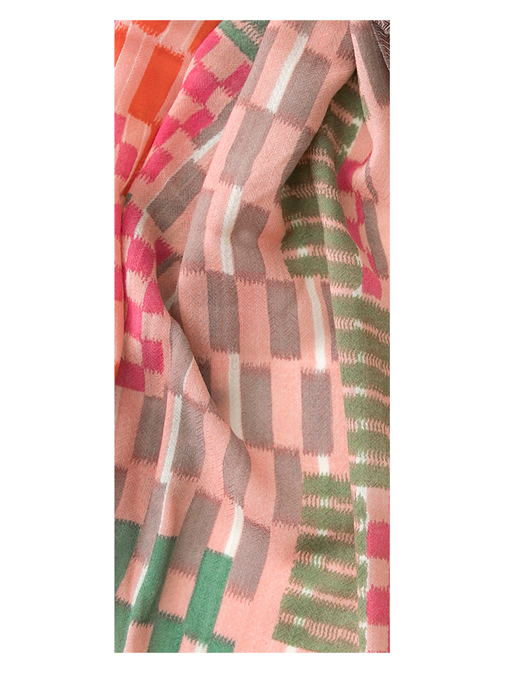 Multi-color sjaal H Saccade Ma Poesie