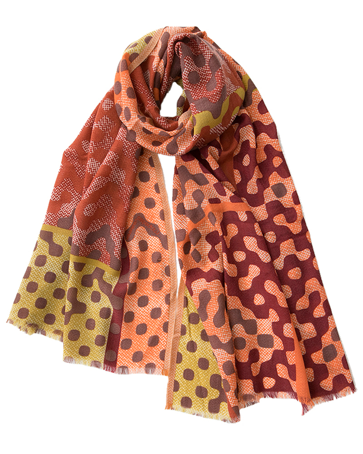 Multi-color sjaal Variation Ma Poesie