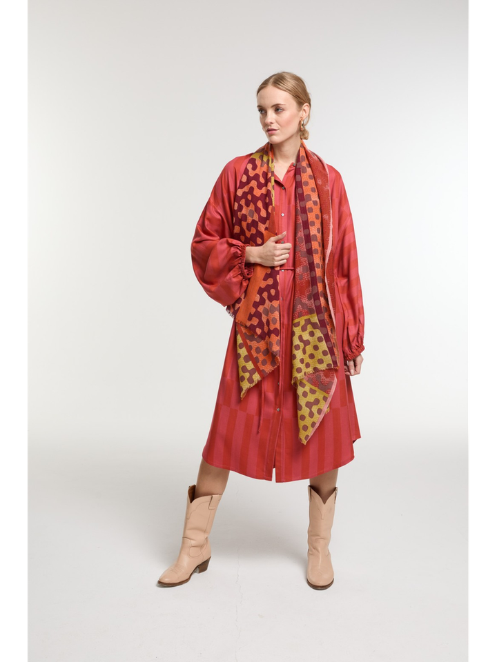 Multi-color sjaal Variation Ma Poesie