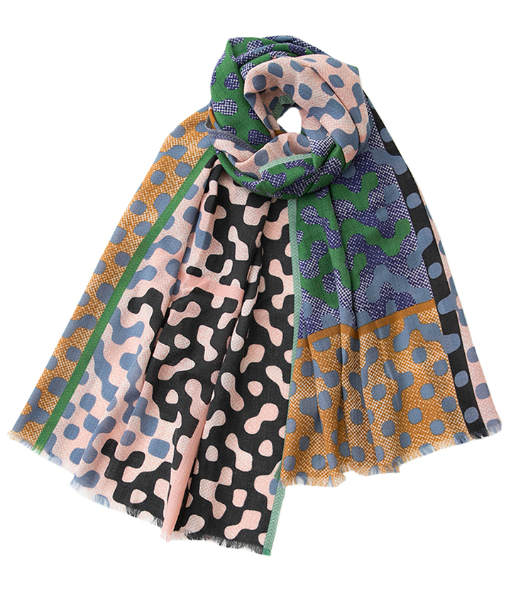 Multi-color sjaal Variation Ma Poesie 