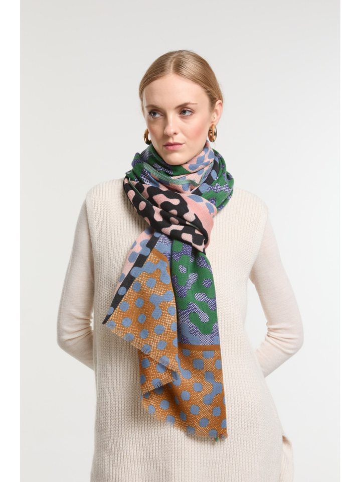 Multi-color sjaal Variation Ma Poesie 