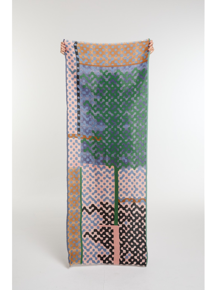 Multi-color sjaal Variation Ma Poesie 