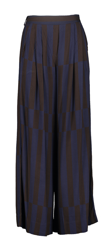 Donkerblauwe casual broek Penelope Parure Ma Poesie