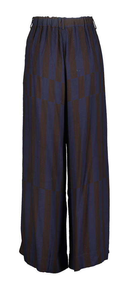 Donkerblauwe casual broek Penelope Parure Ma Poesie