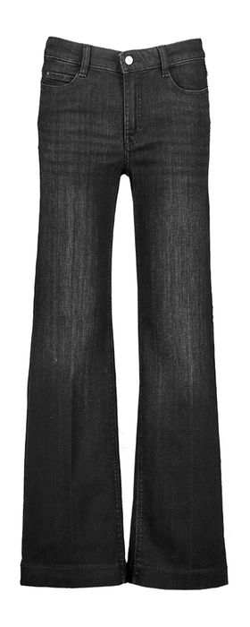 Zwarte wide leg jeans Mac