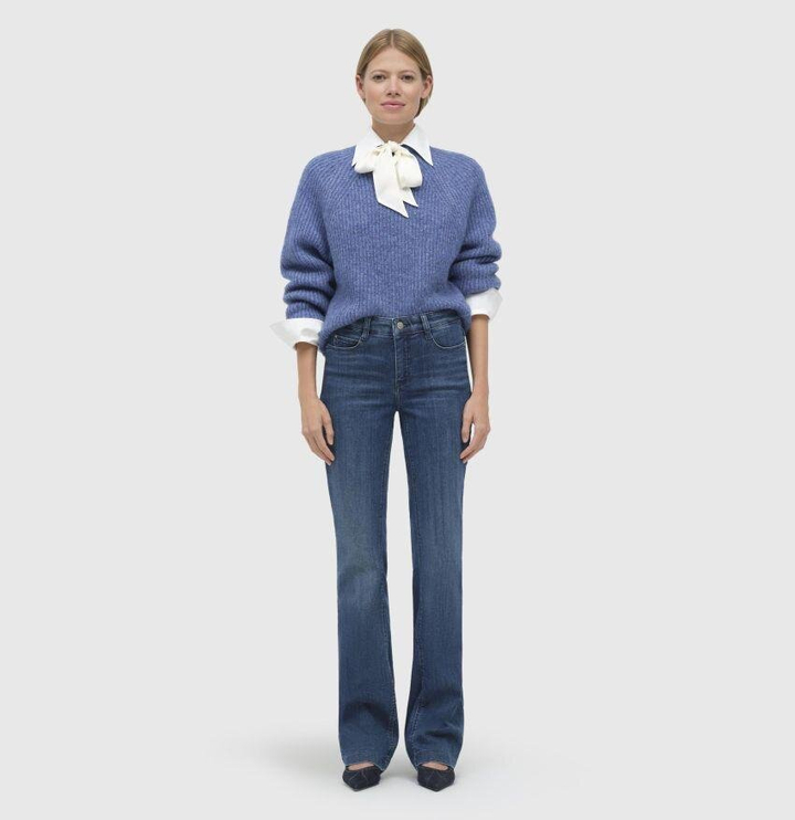 Blauwe bootcut jeans Dream Mac 